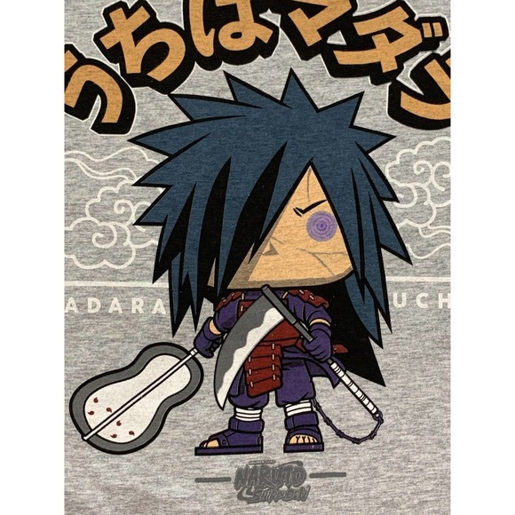 Funko Pop Shirt Naruto Shippuden GameStop Exclusive Gray Graphic Tee Only 2XL - Picture 4 of 8